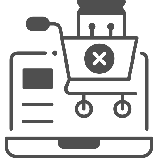 Cancel remove shopping basket delete icon Cancel remove shopping basket delete icon