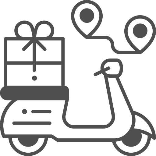 Delivery shipping and delivery motorbike courier icon Delivery shipping and delivery motorbike courier icon