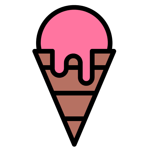 Ice cream cone food and restaurant cold icon Ice cream cone food and restaurant cold icon