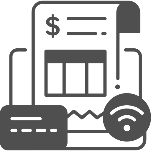 Invoice validating ticket commerce and shopping receipt icon