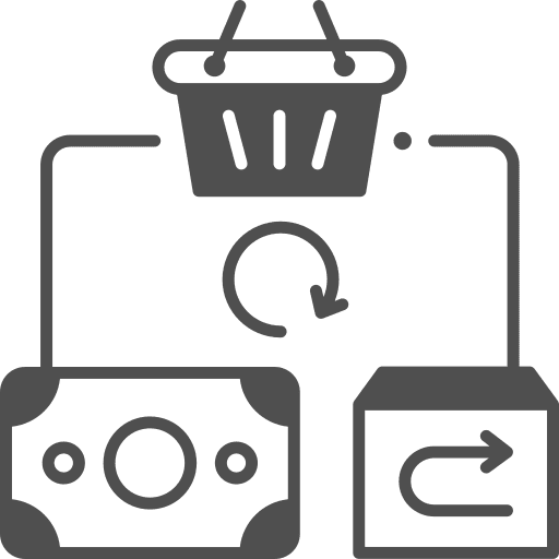 Refund transaction history transaction compensation icon