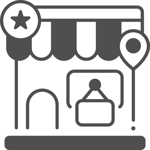 Shop commerce and shopping retail supermarket icon