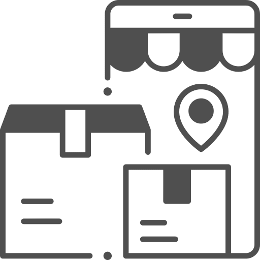 Delivery location online shopping delivery icon Delivery location online shopping delivery icon