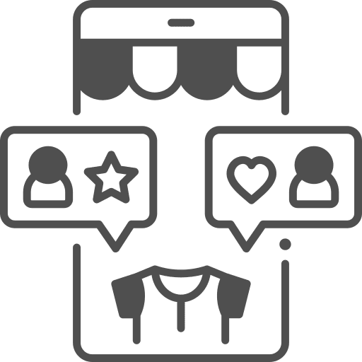 Feedback star rating impression rate icon Feedback star rating impression rate icon
