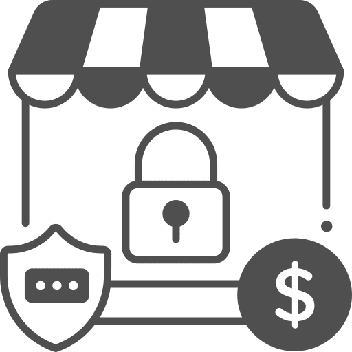 Secure payment banking padlock payment protection icon Secure payment banking padlock payment protection icon