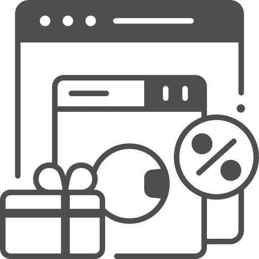Discount hot deal gift commerce and shopping icon Discount hot deal gift commerce and shopping icon