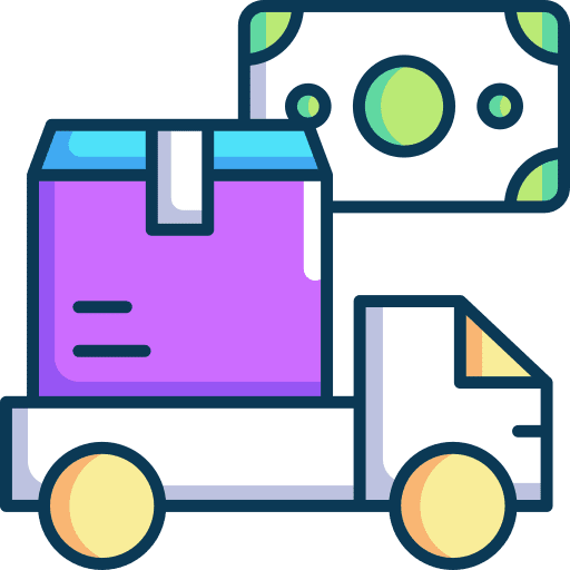 Cash on delivery payment pay cash on delivery icon
