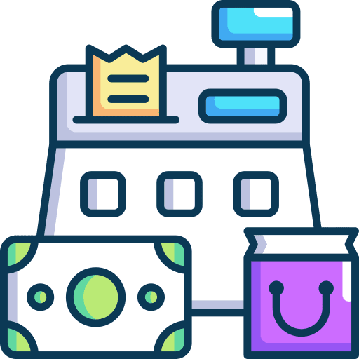 Cash register electronics bill receipt icon Cash register electronics bill receipt icon