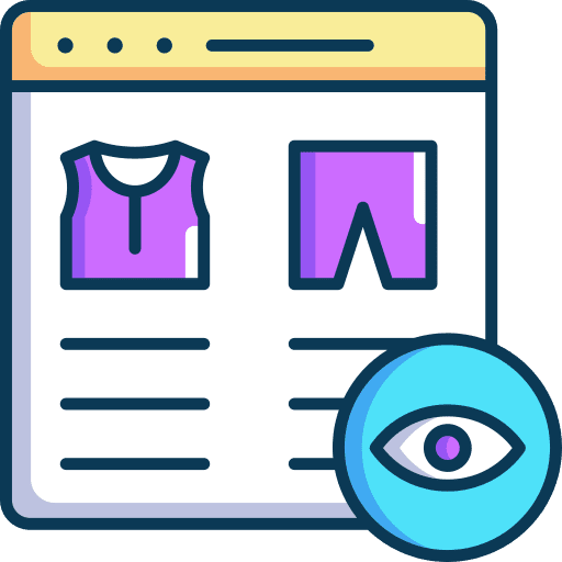 Recent view ecommerce online store icon Recent view ecommerce online store icon
