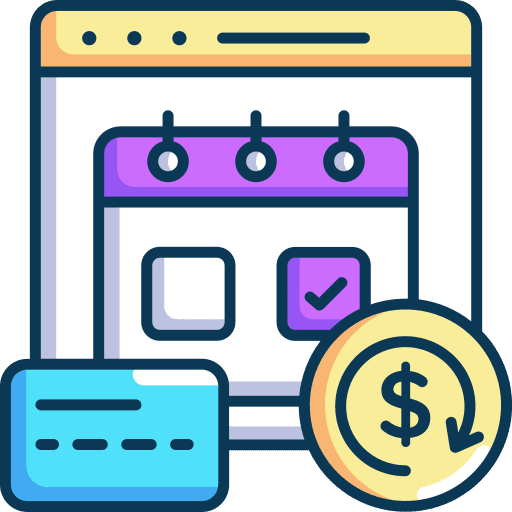 Subscribe subscription contract credit card icon Subscribe subscription contract credit card icon