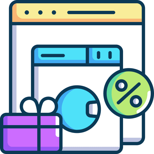 Discount promotion gift hot deal icon Discount promotion gift hot deal icon