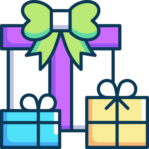 Git gift bag surprise present icon Git gift bag surprise present icon