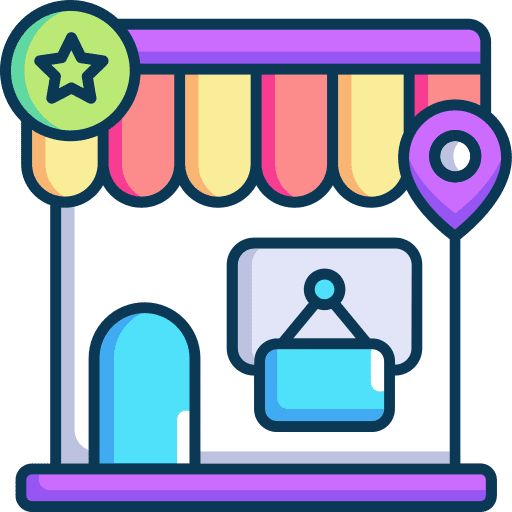 Shop market store building icon Shop market store building icon