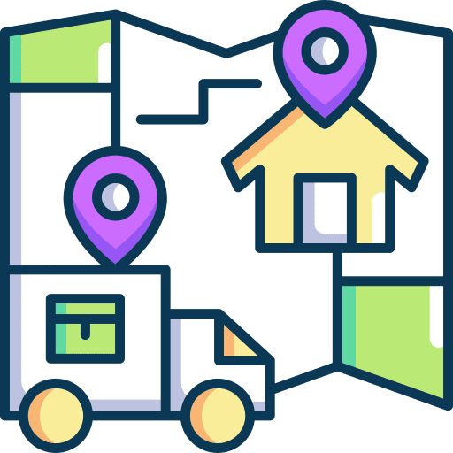 Tracking placeholder home delivery transport icon Tracking placeholder home delivery transport icon