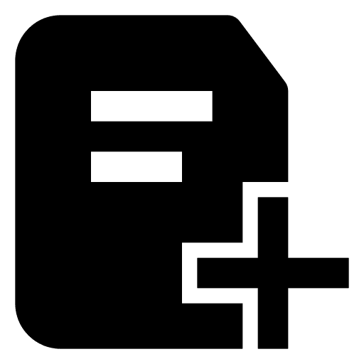 Addition plus sign ui file icon