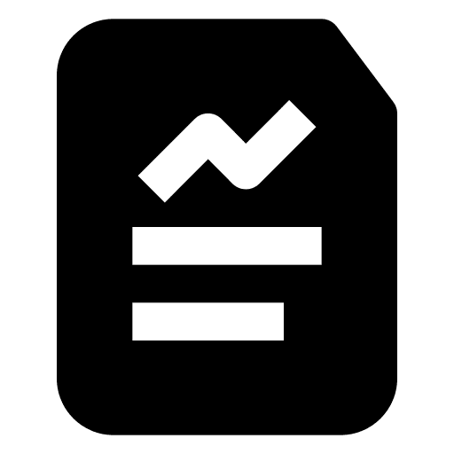 Statistics statistics line chart document icon