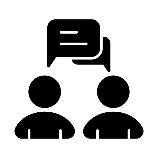 Discussion communication discussion communications icon