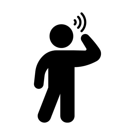Hearing listen hearing people icon