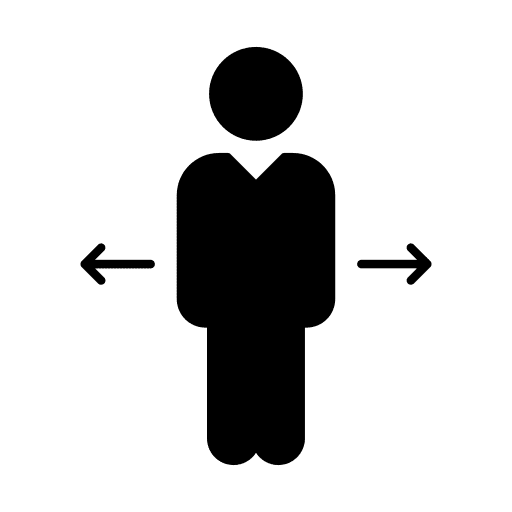 Keep distance people humanpictos keep distance icon