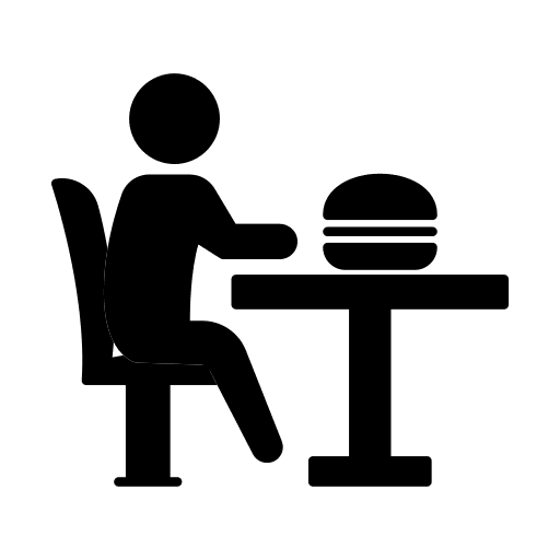Lunch pictogram lunch people icon