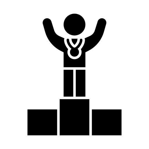 Position champion pictogram best icon