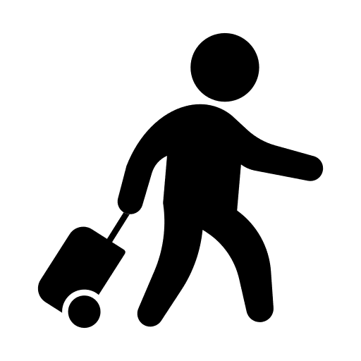 Trip travel vacation journey icon