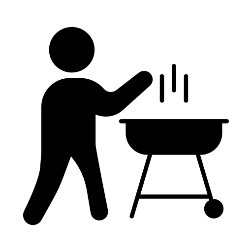 Chef bbq cooking chef icon