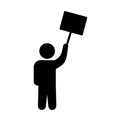 Protest protest people pictogram icon