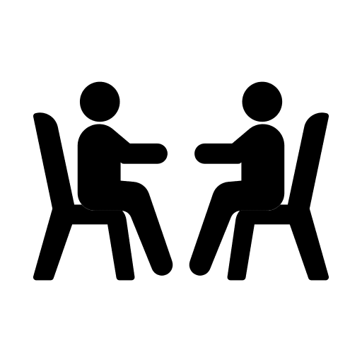 Talk discussion businessman talk icon