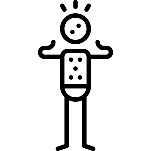 Measles caucasian allergy health icon