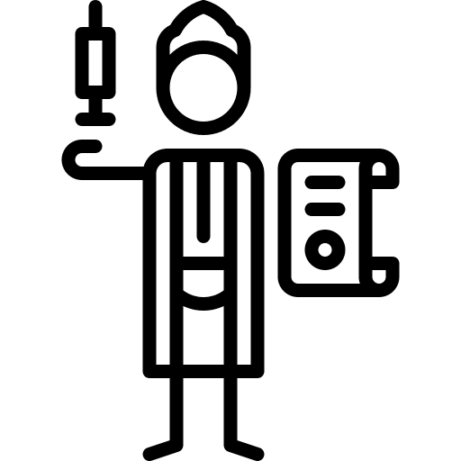 Patent certificate vaccine contract icon
