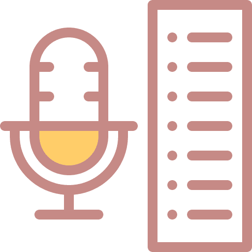 List multimedia communications microphone icon List multimedia communications microphone icon