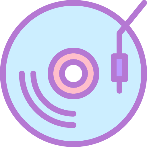 Music music and multimedia compact disc music player icon Music music and multimedia compact disc music player icon