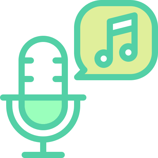 Music speech bubble podcast communications icon Music speech bubble podcast communications icon