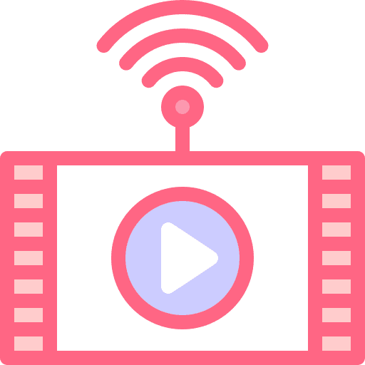 Cinematographic podcast multimedia play button icon Cinematographic podcast multimedia play button icon
