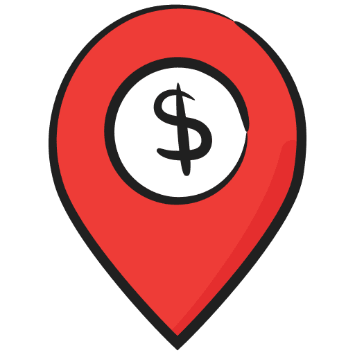 Location maps and location placeholder business and finance icon