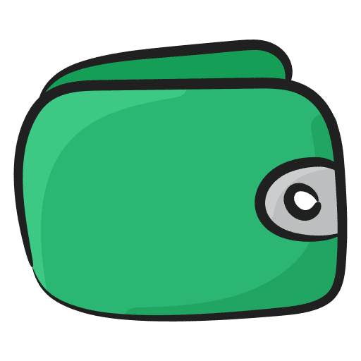 Wallet tool commerce money bag icon