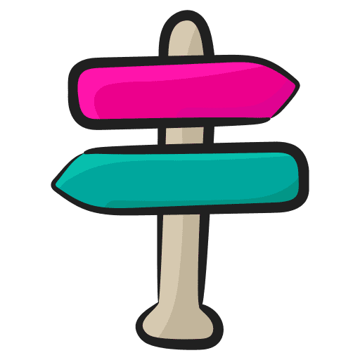 Signpost signpost directional sign sign icon