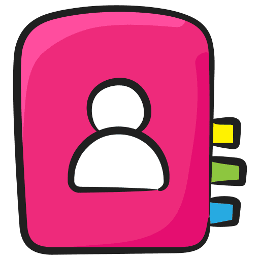 Address book notebook business bookmark icon