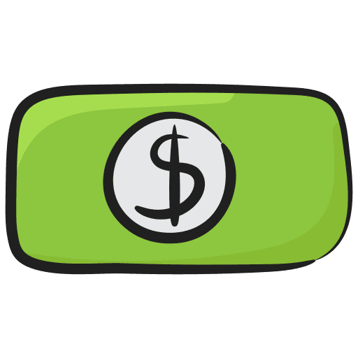 Banknote commerce exchange currency icon