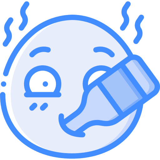 Drunk drink smileys bottle icon