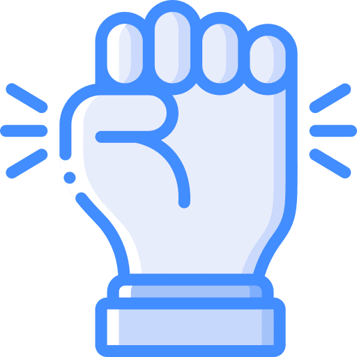 Fist protest empowering fist icon