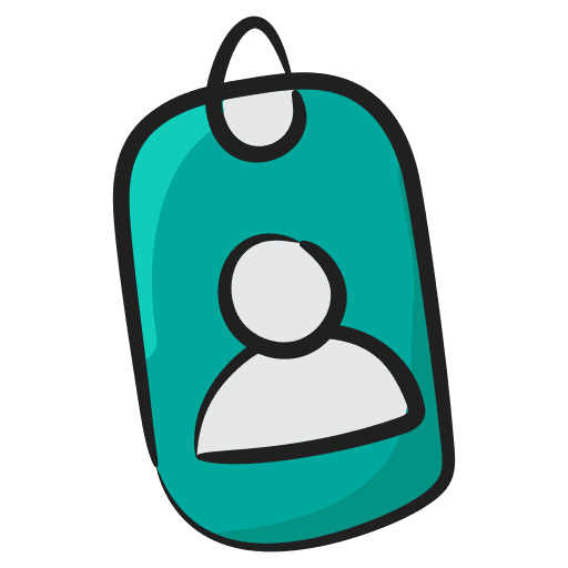 Id card identification pass identity icon