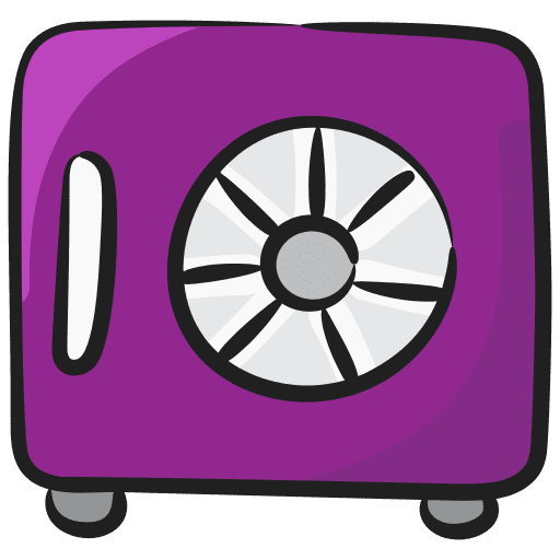 Money box savings security banking icon