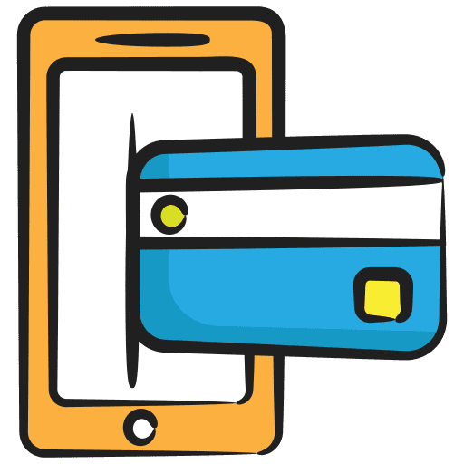 Online banking business and finance mobile payment transaction icon