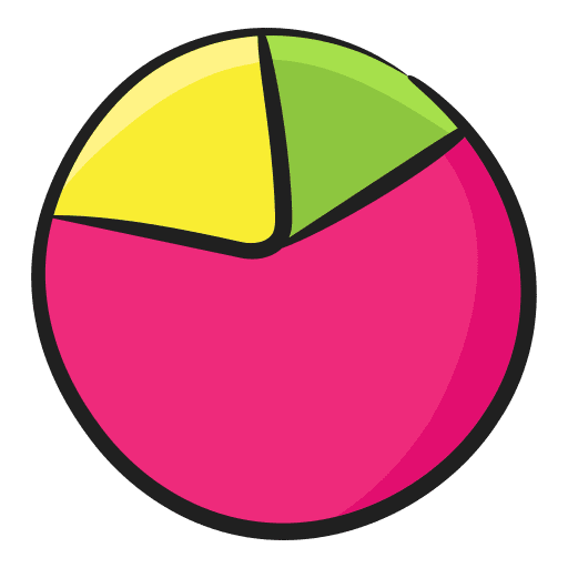 Pie graph pie graph business and finance statistics icon