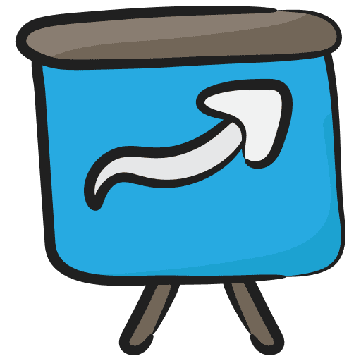 Presentation business and finance business statistics icon