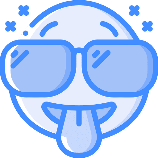 Cool cool tongue silly icon