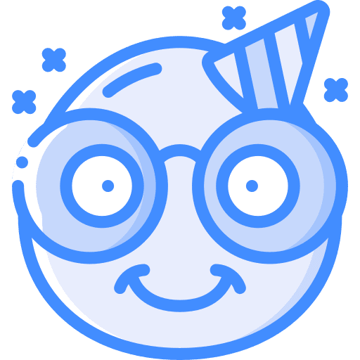 Glasses glasses nerd happy icon
