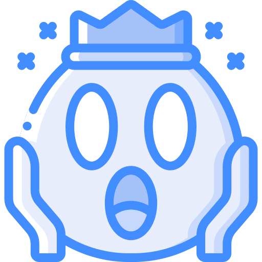 Shock crown surprise royal icon